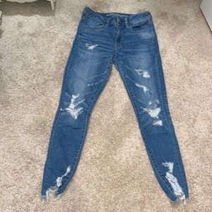 2 pair of American Eagle skinny jeans